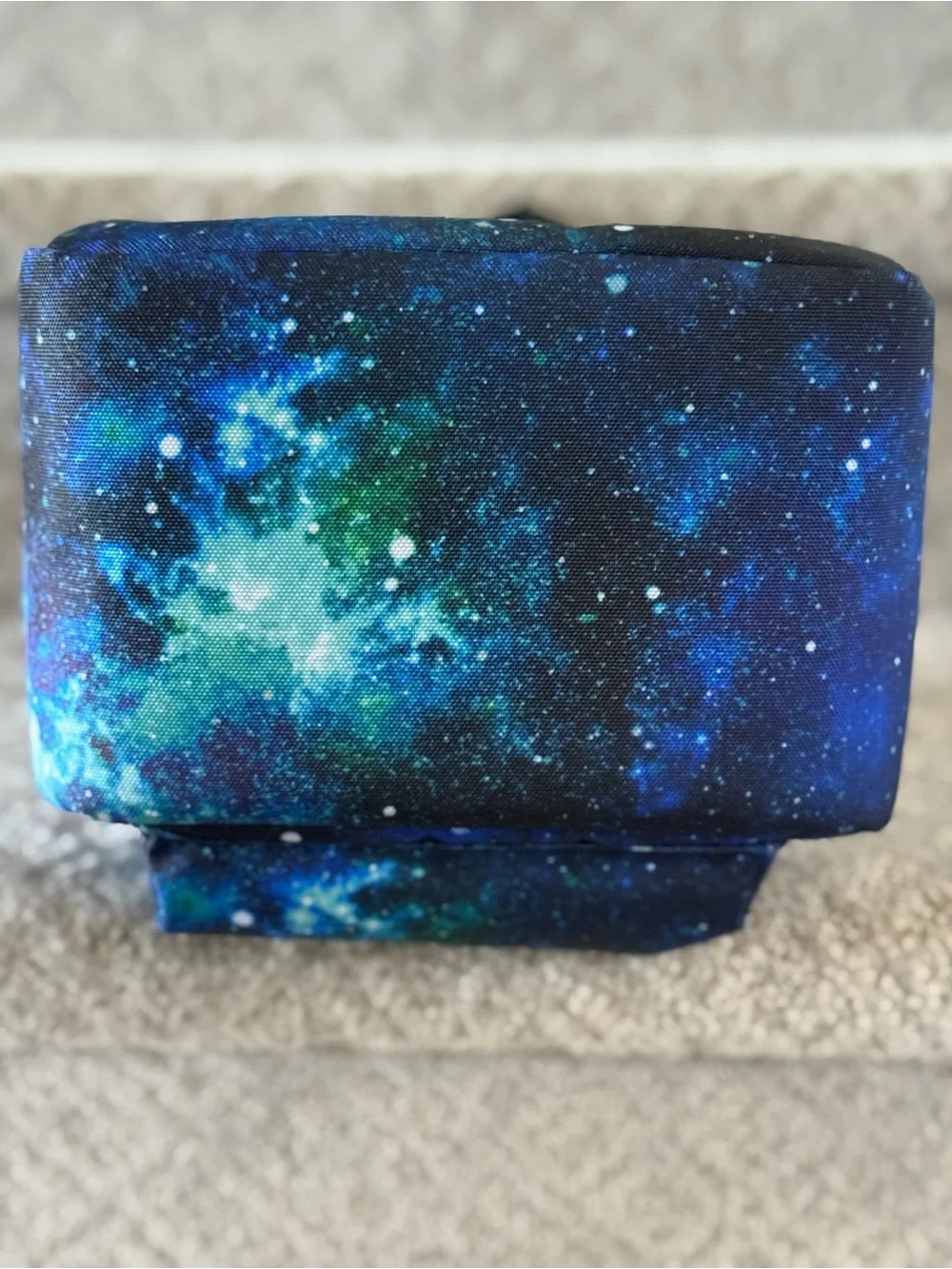 JanSport Lunch Bag-Galaxy Print Mini Backpack - Blue & Green